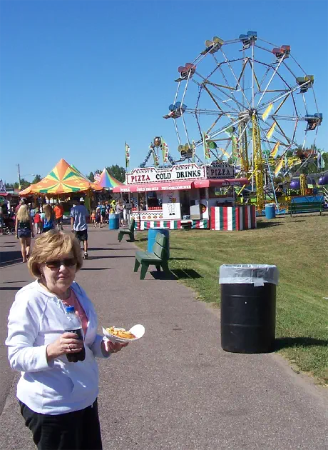 My Mom at a fair.